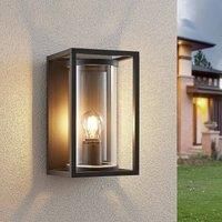 Lucande Brienne outdoor wall light aluminium angular