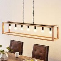 Lucande Sedrik hanging lamp, seven-bulb