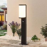 Lucande Jokum LED path lamp, IP54, 60 cm, sensor