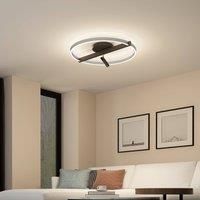 Lucande Matwei LED ceiling lamp ring-shaped nickel