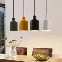 Lindby Tirane hanging light, colourful lampshades