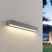 Lucande Lengo LED wall lamp, 50 cm, silver, 1-bulb