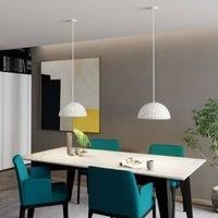 Lucande Herdis pendant light, plaster, 34 cm