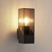 Lucande Outdoor Wall Light /'Fiola/' dimmable (Modern) in Black Made of Aluminium (1 Light Source, E27) from Wall lamp for Exterior/Interior Walls, House, Terrace und Balcony