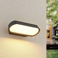 Lucande Badriya LED outdoor wall light width 25 cm