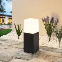 Lucande Outdoor Lights /'Obuna/' dimmable (Modern) in Black Made of Aluminium (1 Light Source, E27) from Pillar Lights, Garden Light, Path Light, Bollard Light, Path lamp, Pillar Light