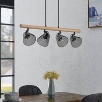 Lindby Kirill hanging light, four-bulb