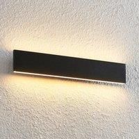 Lindby Ignazia LED wall light, 47 cm, black