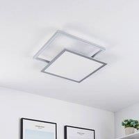 Lucande Senan LED ceiling lamp, squares, CCT