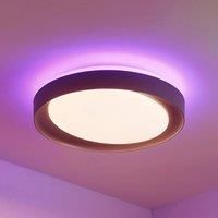 Lindby Alyano LED ceiling light, RGB, CCT dimmable