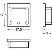 BRUMBERG One end cap set, high