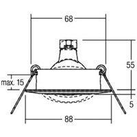 BRUMBERG Breena-R recessed GX5.3 round matt black