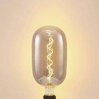 Lucande LED bulb E27 T140 4W 2,200 K dim, smoke