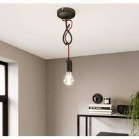 Ceiling Light /'Jorna/' dimmable (design) in Black made of Metal for e.g. Living Room & Dining Room (1 light source, E27) from Lucande | pendant lighting, lamp, hanging lamp, lamp, ceiling lamp, hanging