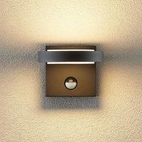 Lucande Belna LED wall lamp, graphite, sensor