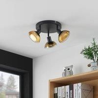 LED Ceiling Light /'Erin/' in Black Made of Metal for e.g. Living Room & Dining Room (3 Light Sources, GU10) from Lindby | Ceiling lamp, lamp