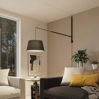 Lucande Beleza wall light, extendable lampshade