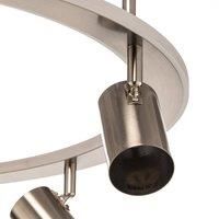 Lindby Berisha LED ceiling lamp 6-bulb, nickel