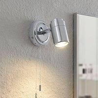 Lindby Wall Light /'Remilan/' dimmable (Modern) in Silver Made of Metal for e.g. Living Room & Dining Room (1 Light Source, GU10) from Wall Lighting, Wall lamp