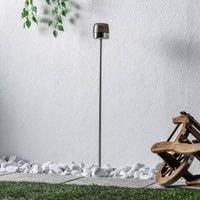 Lindby Outdoor Solar Lights /'Manjala/' (Modern) in Silver Made of Stainless Steel (1 Light Source,) from Decorative Solar Lights