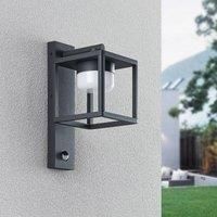 Lucande Timio outdoor wall lamp, downlight, sensor