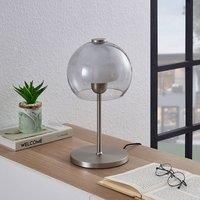 Lucande Kaiya table lamp, glass lampshade