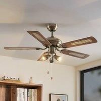 Starluna Anariki ceiling fan brass/oak