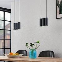 Lucande Ceiling Light /'Cesur/' dimmable (Modern) in Black Made of Metal for e.g. Living Room & Dining Room (6 Light Sources, GU10) from Pendant Lighting, lamp, Hanging lamp, lamp, Ceiling lamp