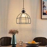 Lindby Flintos hanging light, 1-bulb, black