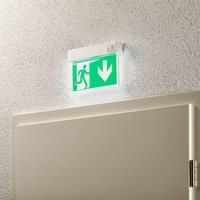 Arcchio Nevian LED emergency light, aluminium