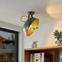 Lindby Ceiling Light /'Muriel/' dimmable (Modern) in Silver Made of Metal for e.g. Living Room & Dining Room (1 Light Source, E27) from Ceiling lamp, lamp