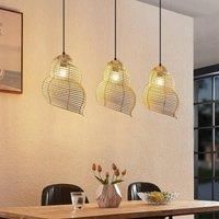 Lindby Taspira hanging light, wicker