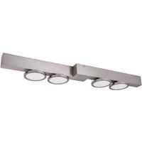 Lucande Kellino ceiling light, 4-bulb, nickel