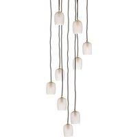 Lucande Taylan pendant light, 9-bulb, circular