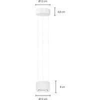 Arcchio Atreus LED hanging light, lens, up/down