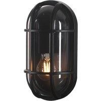 Lucande Serine outdoor wall light, 27.1 cm, black, aluminium