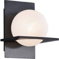 Lucande Kulka wall light, 1-bulb, Glaskugel