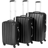 Set of 3 piece travel luggage wheel trolleys suitcase bag hard shell new