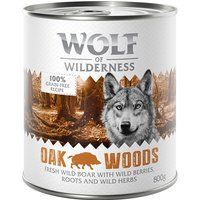 Wolf of Wilderness Adult Single Protein Saver Pack 24 x 800g - Oak Woods - Wild Boar