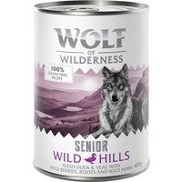 Wolf of Wilderness Senior Saver Pack 24 x 400g - Wild Hills - Duck