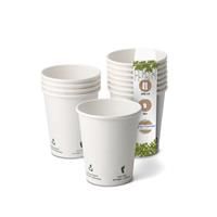 BIOZOYG Disposable Coffee Cups / oz, mm with 50x 200 ml 8 80 White