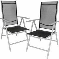 Aluminium folding garden chairs outdoor camping patio furniture new