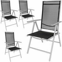 Aluminium folding garden chairs outdoor camping patio furniture new