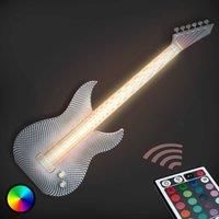 Tagwerk Rocky Guitar LED wall light made by 3D printer