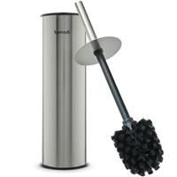 Bamodi Stainless Steel Toilet Brush with Holder, H - Integrated 27cm