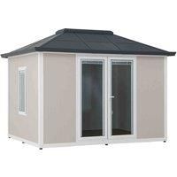 Sunjoy Outdoor Beyond Shed 385 5X301 5X296 Cm Shed backyard Office