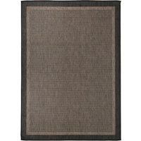 Outdoor Flatweave Rug 120x170 cm Dark Brown