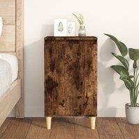 Bedside Cabinet Smoked Oak 40x35x70 cm Engineered Wood