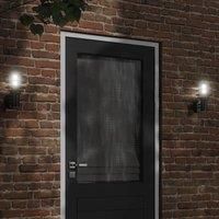 Outdoor Wall Lights 2pcs Black Stainless Steel