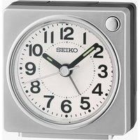 Seiko UK Limited - EU Alarm Clock, Grey & Black, Rectangular